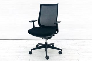 定価約14万【高級感あるチェア】コクヨ製ベゼルチェア/テクスチャードメッシュ/デザインアーム※倉庫在庫品