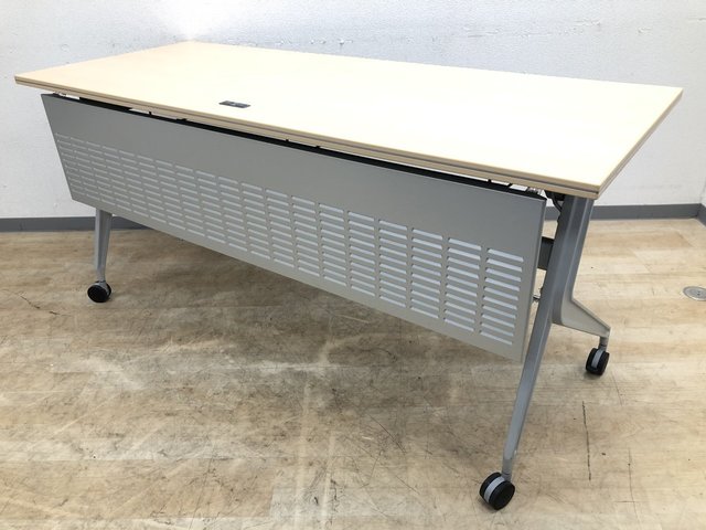 【中古】ワークスタックテーブル  S378-24001A ウチダ（UCHIDA) スタックテーブル(長机/折りたたみ/会議用)