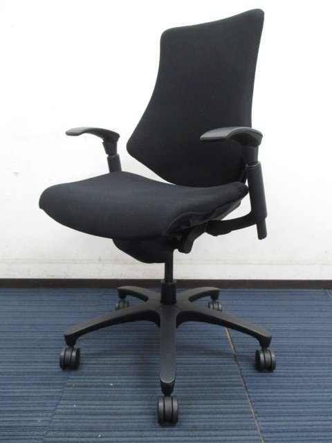 【中古】エフ   イトーキ（ITOKI） 肘付ハイバックチェア