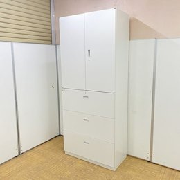 【両開き+3段ラテラル】【ホワイト】【イトーキ/シンライン】【京都・滋賀】