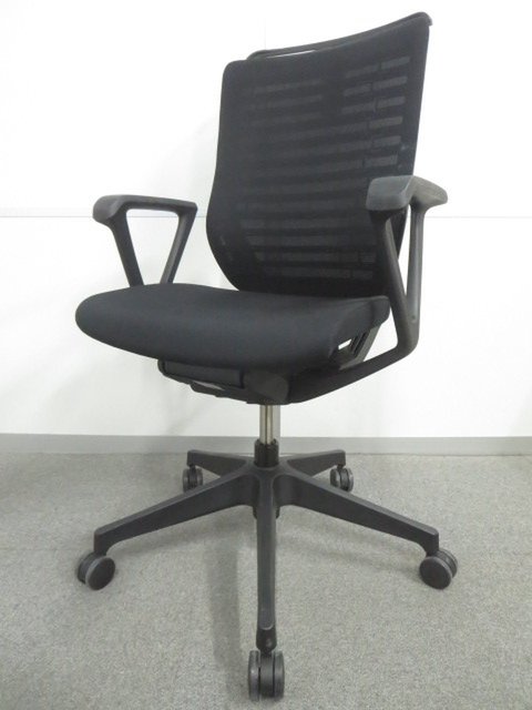 【中古】エピオス   イトーキ（ITOKI） 肘付ハイバックチェア