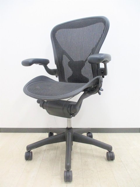 【中古】アーロンチェア（ポスチャー  Herman Miller（ハーマンミラー） 肘付ハイバックチェア