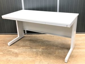 【広々サイズ:幅1400mm】平机　内田洋行製　スカエナ【ホワイト】【作業効率UP】