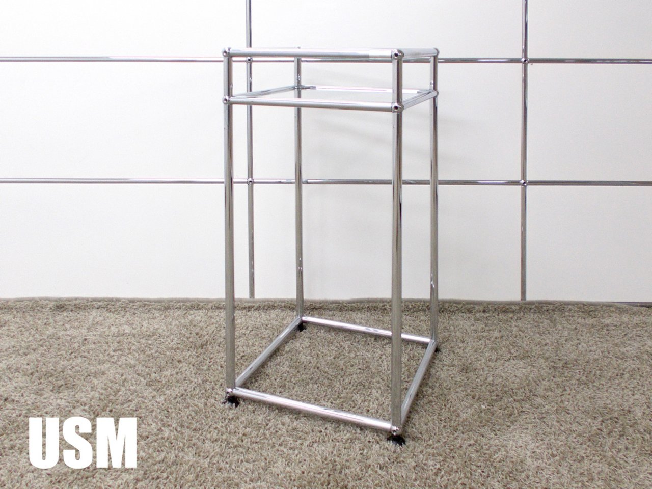 USMハラー　電話台　サイドテーブル　ガラス　hhstyle
                        その他シリーズ
                                    中古
            