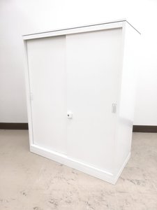 今や希少品定番書庫シリーズ使い勝手　◎引き違い書庫　◆オカムラ製