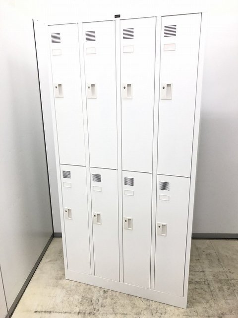 【中古】システム ロッカー   ウチダ（UCHIDA) 8人用更衣ロッカー