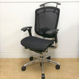 座面：メッシュ　フレーム：ポリッシュ　ハンガー付き　オカムラ/コンテッサ　【2008年製】