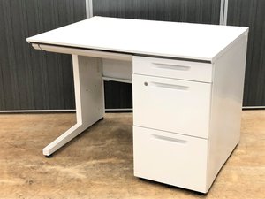 【7台入荷】KOKUYO IS（アイエス）　片袖机　ホワイト